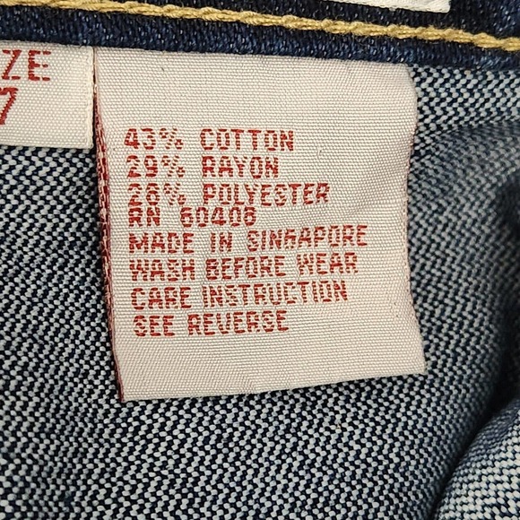 Vintage Braxton Jeans High Rise Dark Wash Blue Denim Size 7 Runs SMALL 25" Waist - Picture 15 of 16